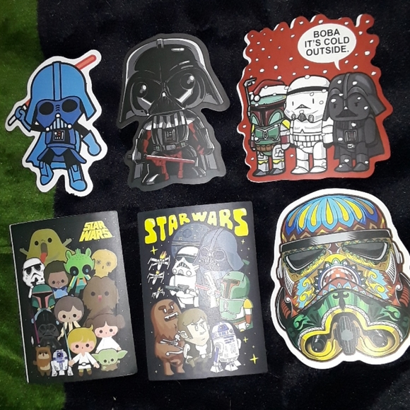 6 Star Wars Sticker Lot ☆New☆ - Picture 3 of 3